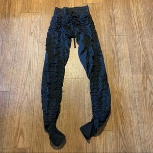 Agogie Womens +40 Wearable Resistance Black Pants Size Small Athletic Rouched